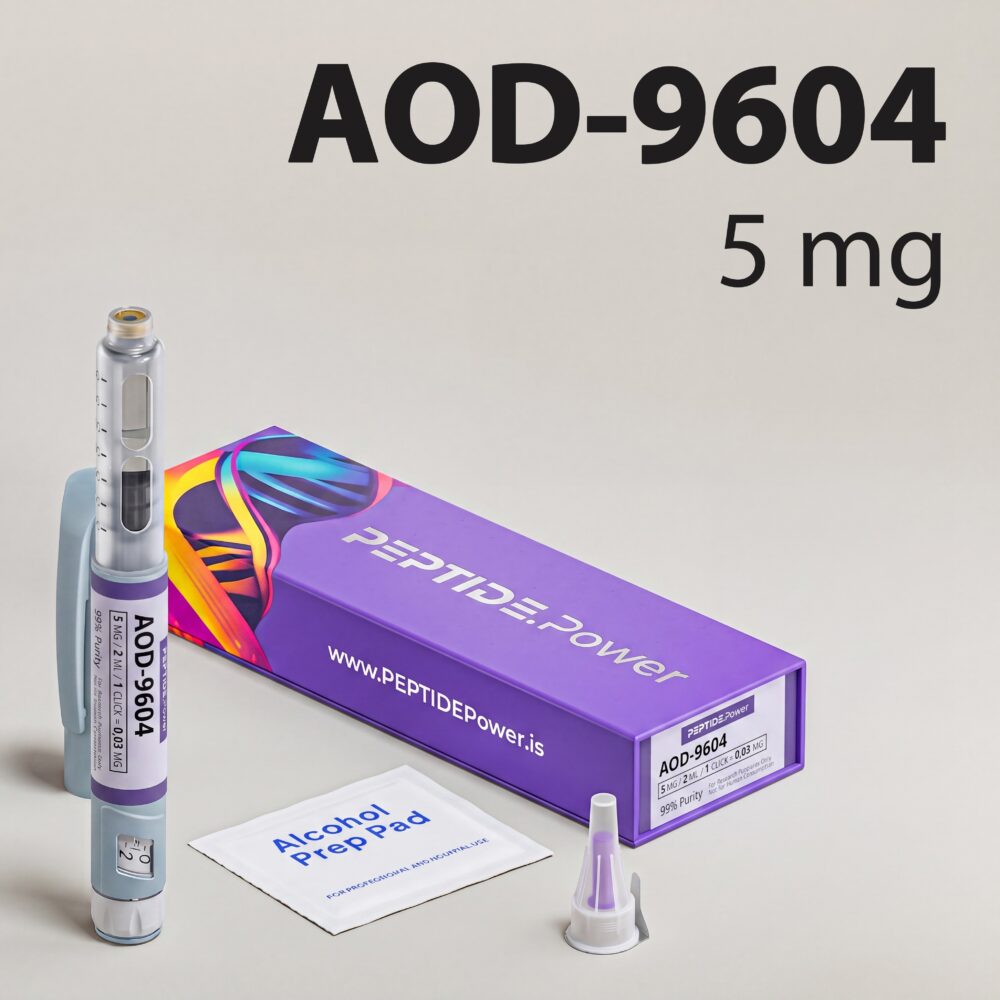 AOD-9604: 5 mg / 10 mg - Pre-Mixed Research Peptide Pen, 99%+ Purity (CoA) | PEPTIDE.Power