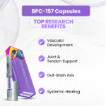 BPC-157 Capsules Benefits: Vascular Development, Joint & Tendon Support, Gut-Brain Axis, Systemic Healing