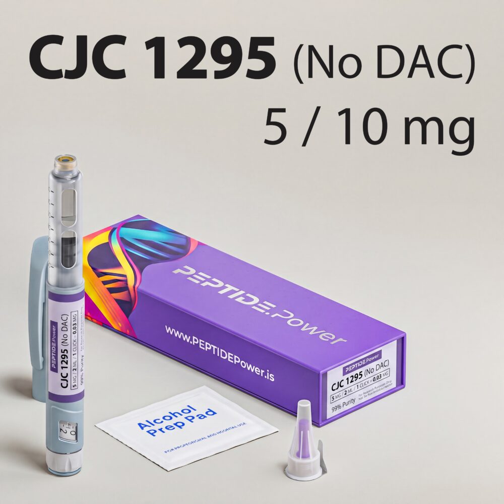 CJC-1295 (No DAC): 5 mg / 10 mg - Pre-Mixed Research Peptide Pen, 99%+ Purity (CoA) | PEPTIDE.Power