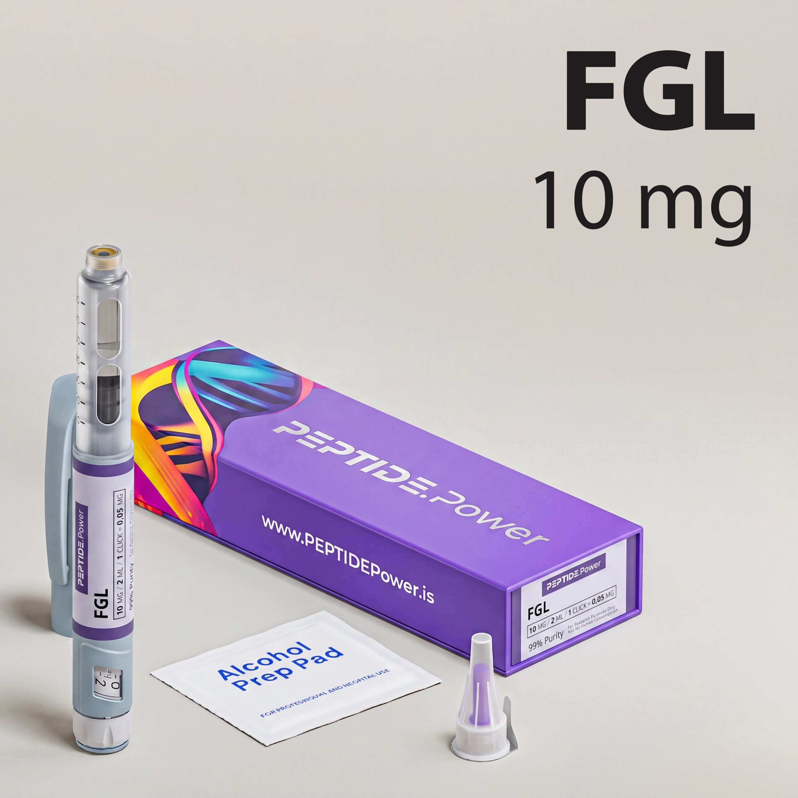 FGL - PEPTIDE.Power FGL: 10 mg - Pre-Mixed Research Peptide Pen, 99%+ Purity (CoA) | PEPTIDE.Power