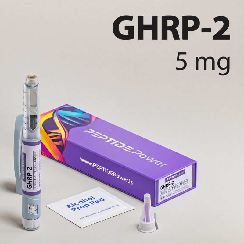 GHRP-2: 5 mg - Pre-Mixed Research Peptide Pen, 99%+ Purity (CoA) | PEPTIDE.Power