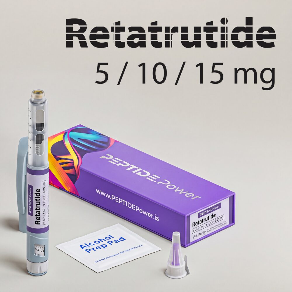 GLP-3R: 5 mg / 10 mg / 15 mg - Pre-Mixed Research Peptide Pen, 99%+ Purity (CoA) | PEPTIDE.Power