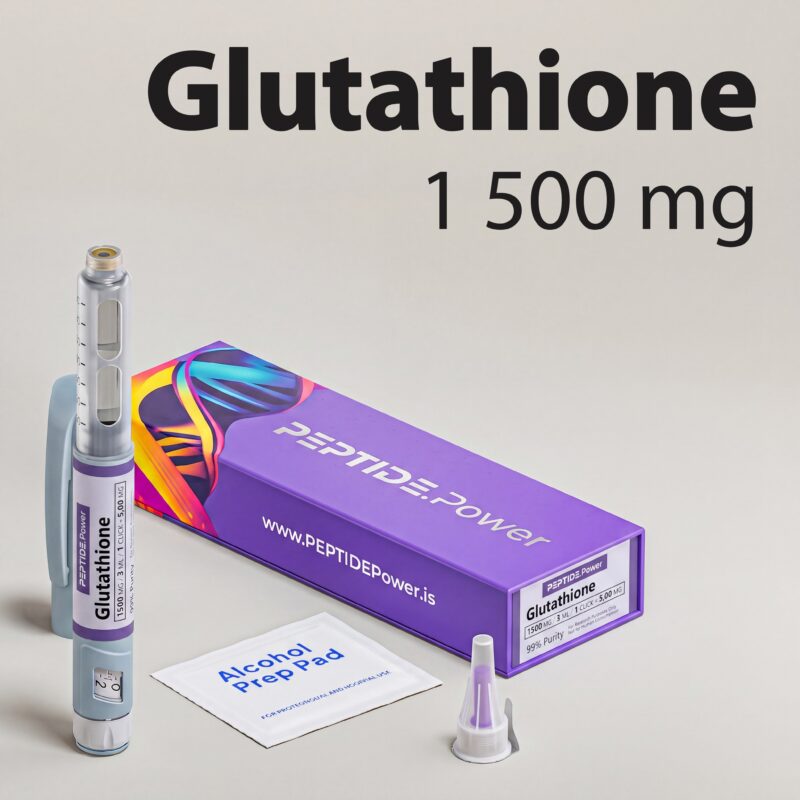 Glutathione: 600 mg / 1500 mg - Pre-Mixed Research Peptide Pen, 99%+ Purity (CoA) | PEPTIDE.Power