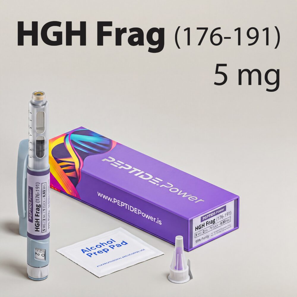 HGH Frag (176-191): 5 mg - Pre-Mixed Research Peptide Pen, 99%+ Purity (CoA) | PEPTIDE.Power