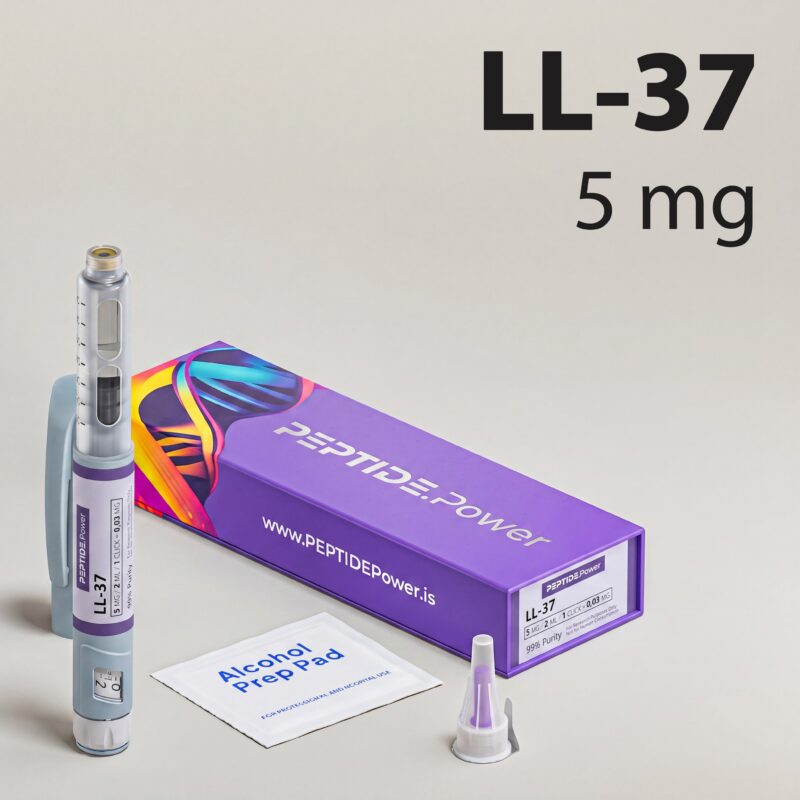 LL-37: 5 mg - Pre-Mixed Research Peptide Pen, 99%+ Purity (CoA) | PEPTIDE.Power
