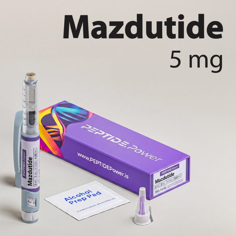 Mazdutide: 5 mg - Pre-Mixed Research Peptide Pen, 99%+ Purity (CoA) | PEPTIDE.Power