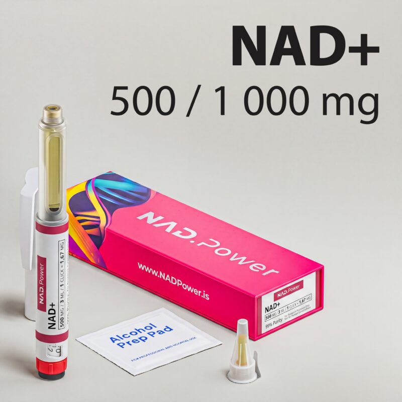 NAD+: 500 mg / 1000 mg - Pre-Mixed Research Peptide Pen, 99%+ Purity (CoA) | PEPTIDE.Power