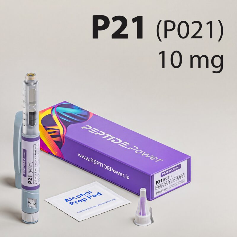 P21 (P021): 10 mg - Pre-Mixed Research Peptide Pen, 99%+ Purity (CoA) | PEPTIDE.Power