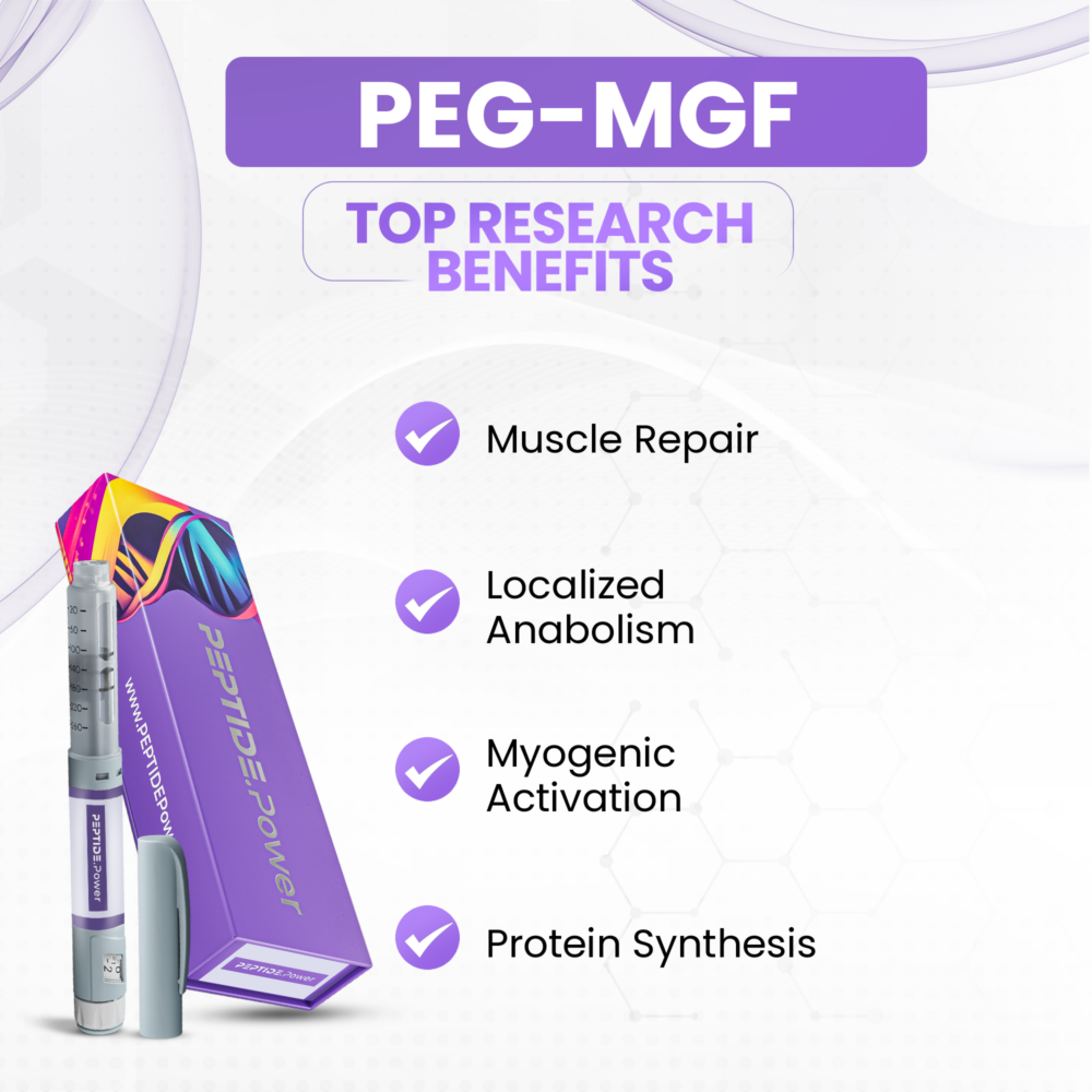 PEG-MGF Benefits: Muscle Repair, Localized Anabolism, Myogenic Activation, Protein Synthesis
