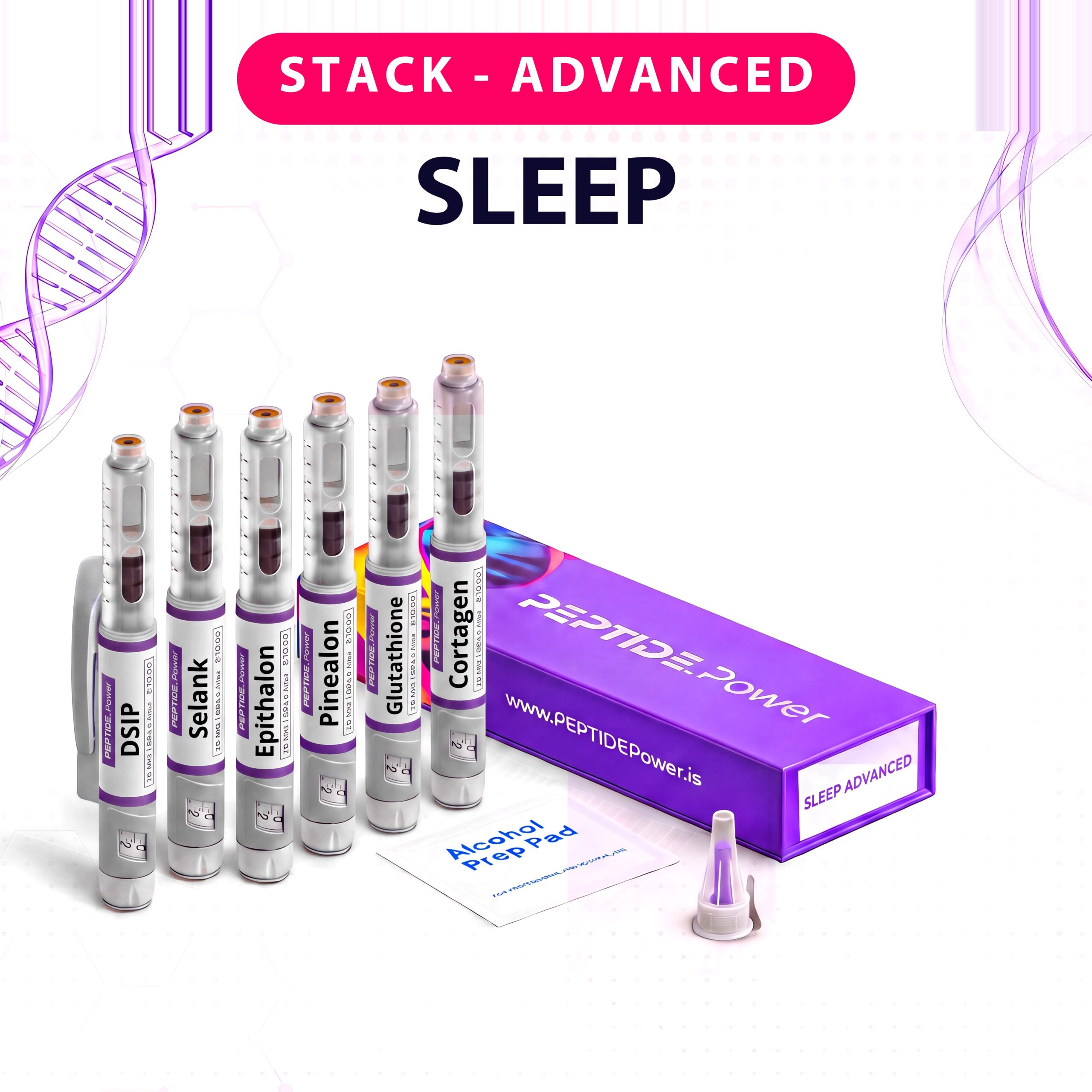 Sleep - Advanced - PEPTIDE.Power Sleep - Advanced - Pre-Mixed Research Peptide Pen, 99%+ Purity (CoA) | PEPTIDE.Power