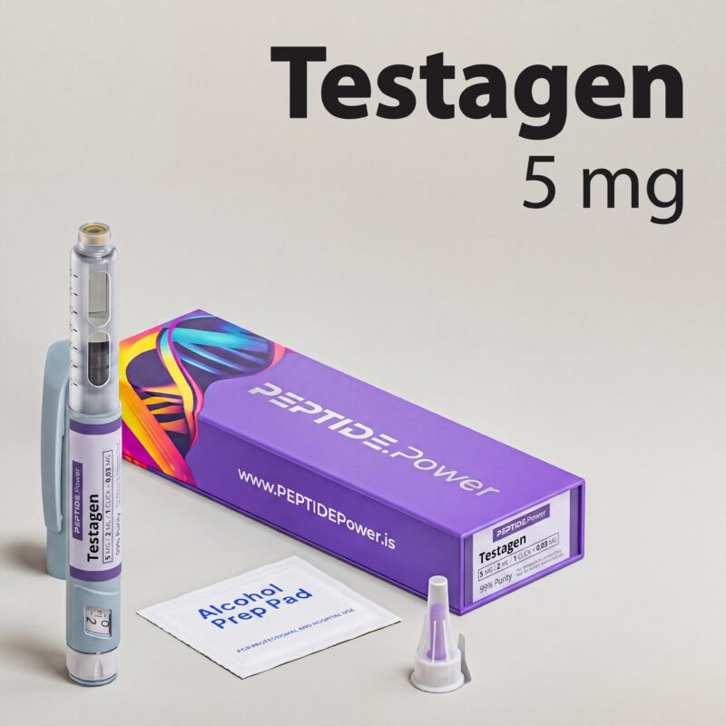 Testagen: 5 mg - Pre-Mixed Research Peptide Pen, 99%+ Purity (CoA) | PEPTIDE.Power