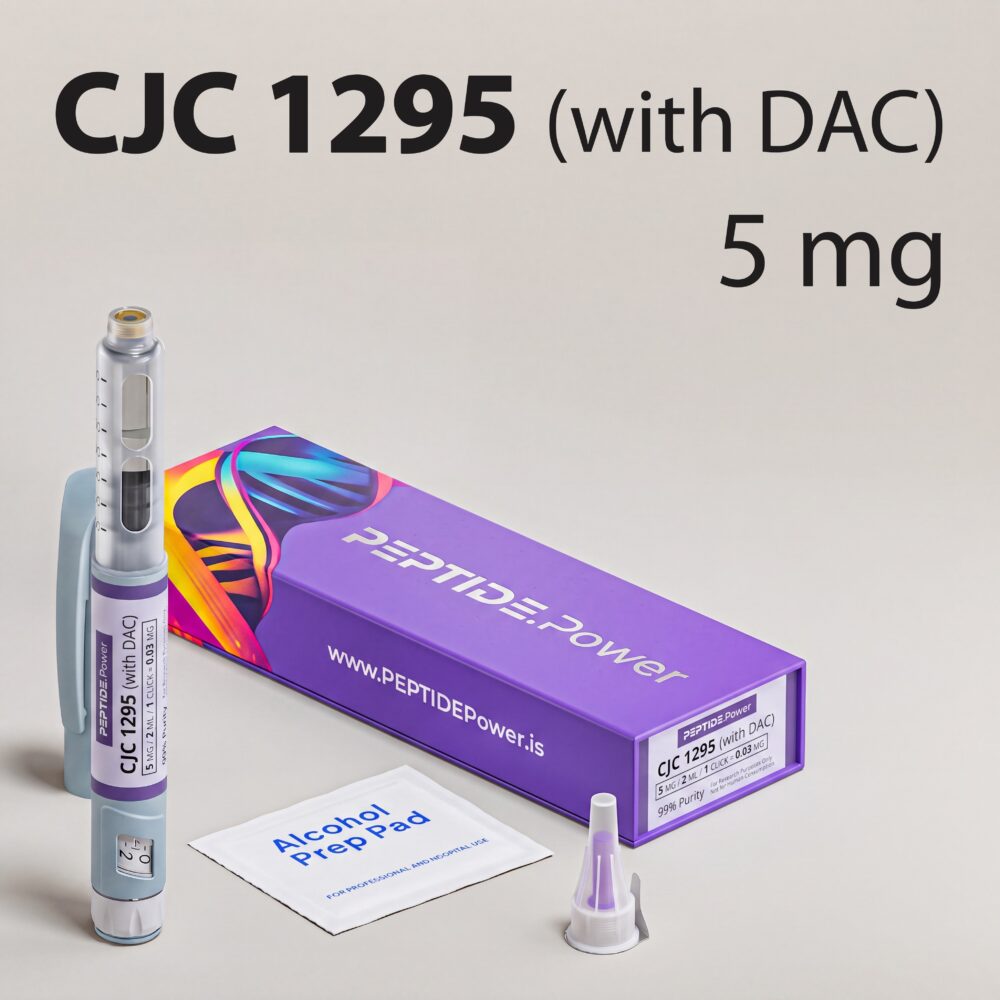 CJC 1295 (with DAC): 5 mg - Pre-Mixed Research Peptide Pen, 99%+ Purity (CoA) | PEPTIDE.Power